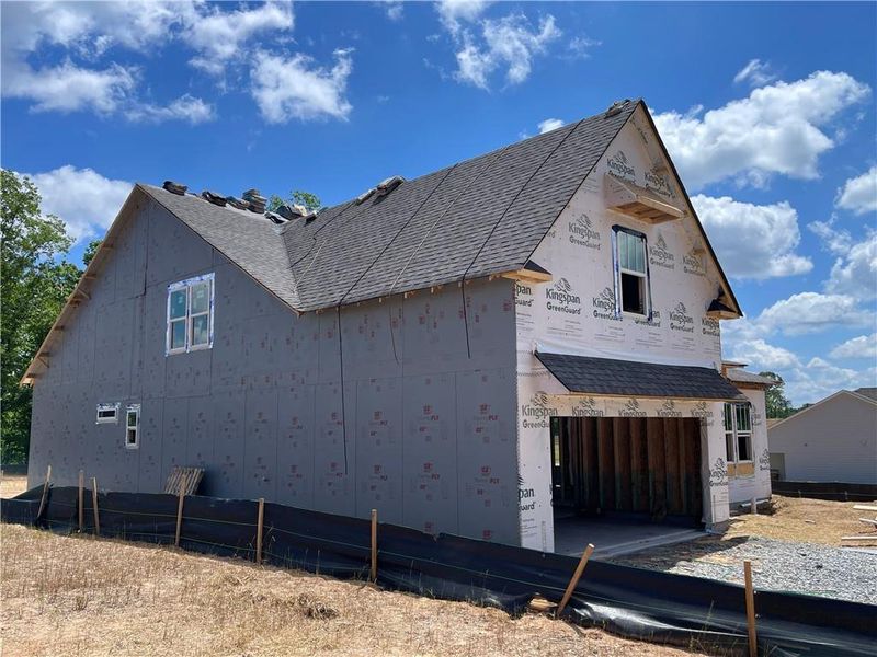 In-progress construction of a new home in , Gainesville, GA (Image 44).