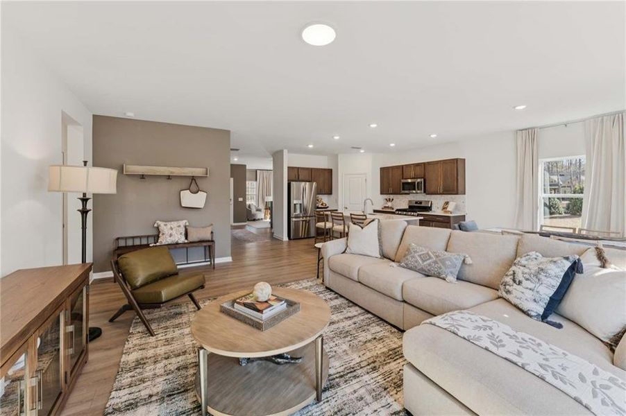 Furnished interior view inside a new home in , Dallas (Image 28).