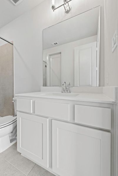 Furnished interior view inside a new home in Bridgeland, Cypress (Image 9).