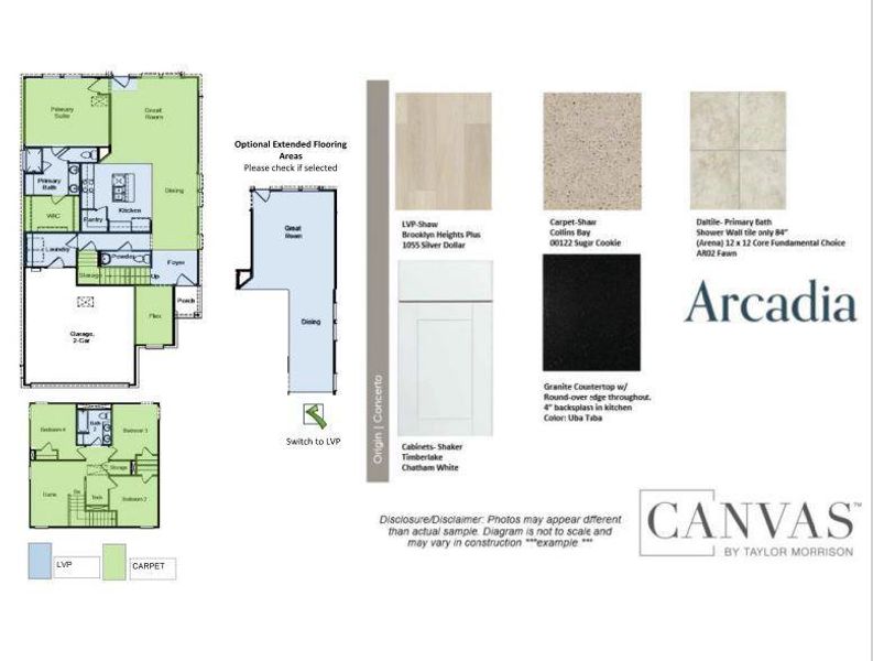 Design Selections.  This home is currently under construction and selections are subject to change.