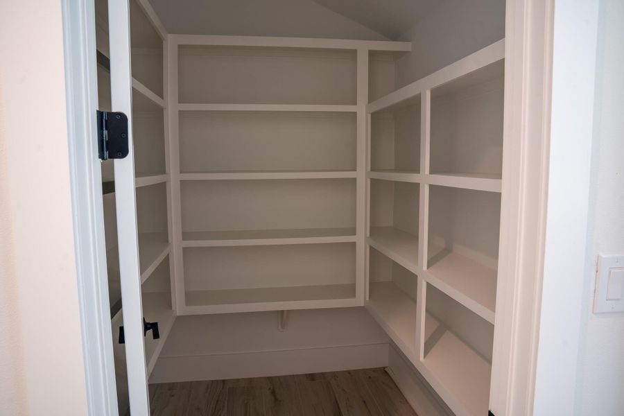 Walk-in pantry.