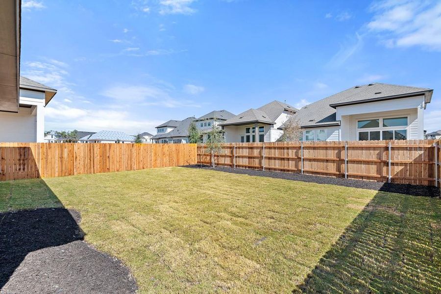 Exterior details and patio area of a home in Arbor Collection at Heritage, Dripping Springs (Image 4). Exterior details and patio area of a home in Arbor Collection at Heritage, Dripping Springs (Image 4).