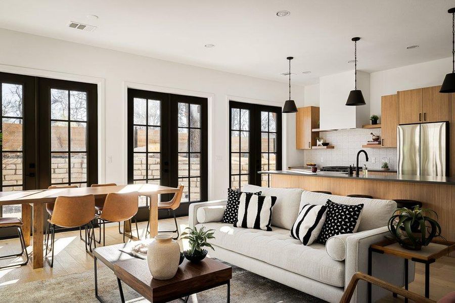 Open concept living. Open concept living.