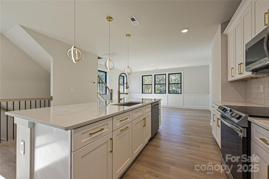 Furnished interior view inside a new home in , Charlotte (Image 15). Furnished interior view inside a new home in , Charlotte (Image 15).