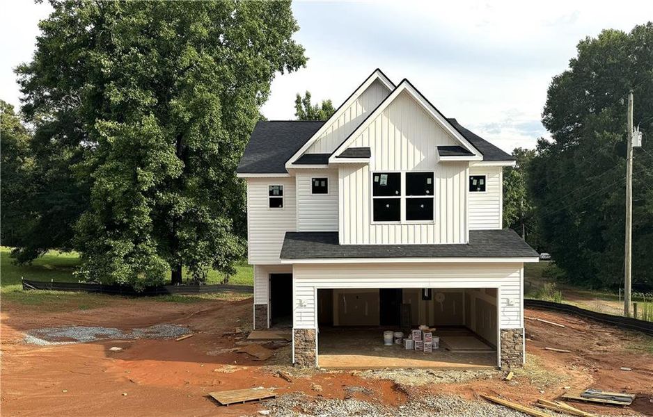 In-progress construction of a new home in , Bethlehem, GA (Image 7).