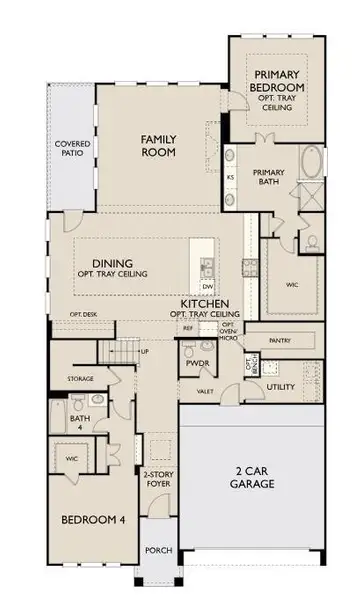 2D floor plan layout of this home in Oakwood Estates, Waller, TX (Image 3).