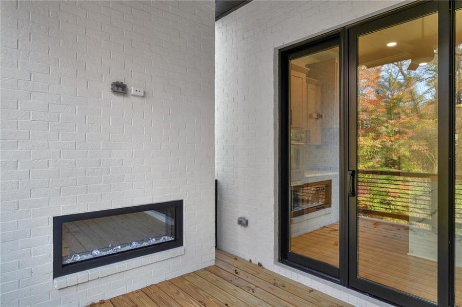 Exterior details and patio area of a home in , Atlanta (Image 3). Exterior details and patio area of a home in , Atlanta (Image 3).