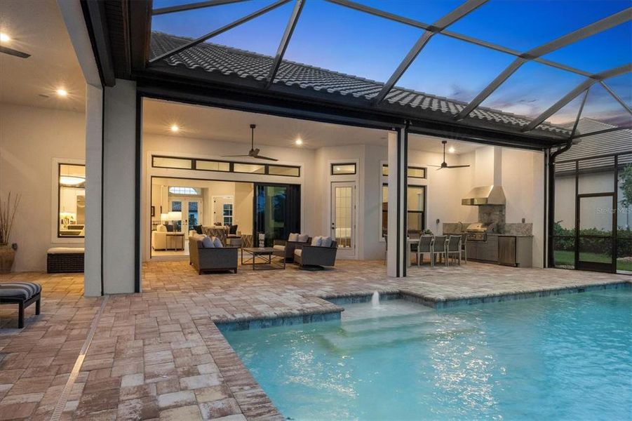 Exterior details and patio area of a home in , Lakewood Ranch (Image 19).