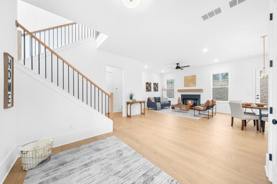 Furnished interior view inside a new home in , Canton (Image 8).