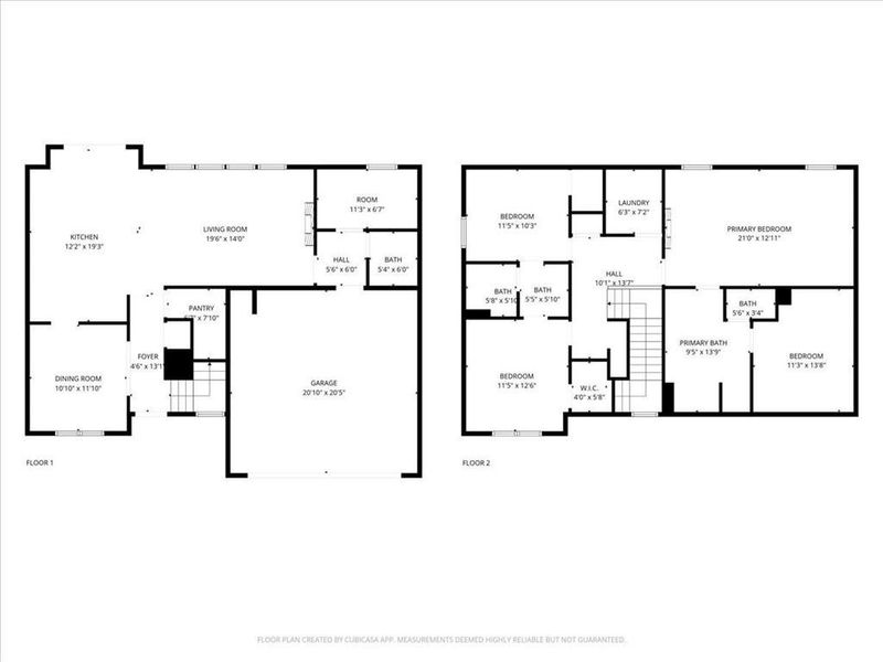 2D floor plan layout of this home in , Dallas, GA (Image 6).