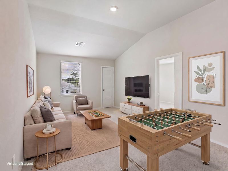 Furnished interior view inside a new home in Heights of Barbers Hill, Baytown (Image 9).
