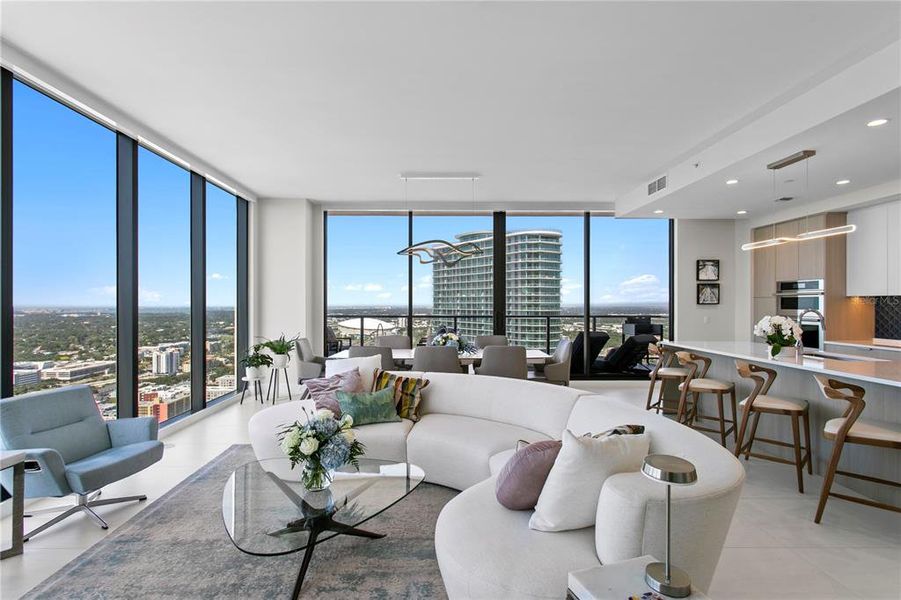 Furnished interior view inside a new home in , St. Petersburg (Image 18).