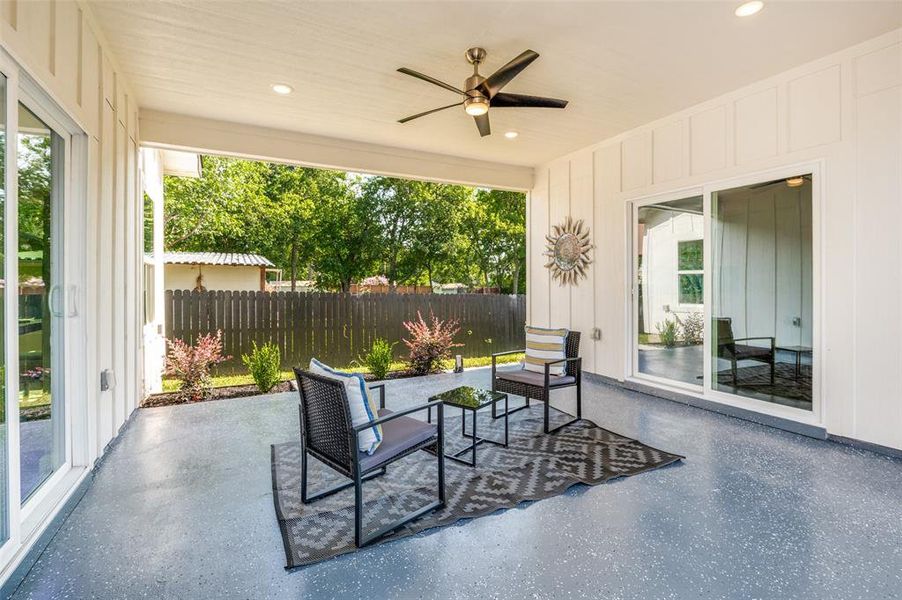 Exterior details and patio area of a home in , Cockrell Hill (Image 24).