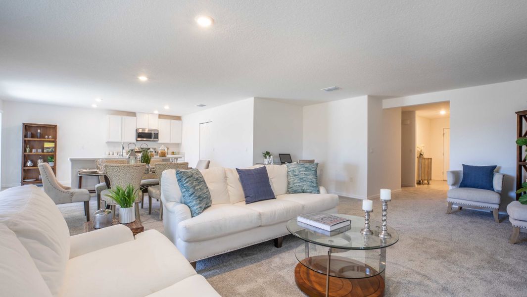 Representative furnished interior of a home built from the Orchid by Maronda Homes in Coastal Communities, Edgewater (Image 6).