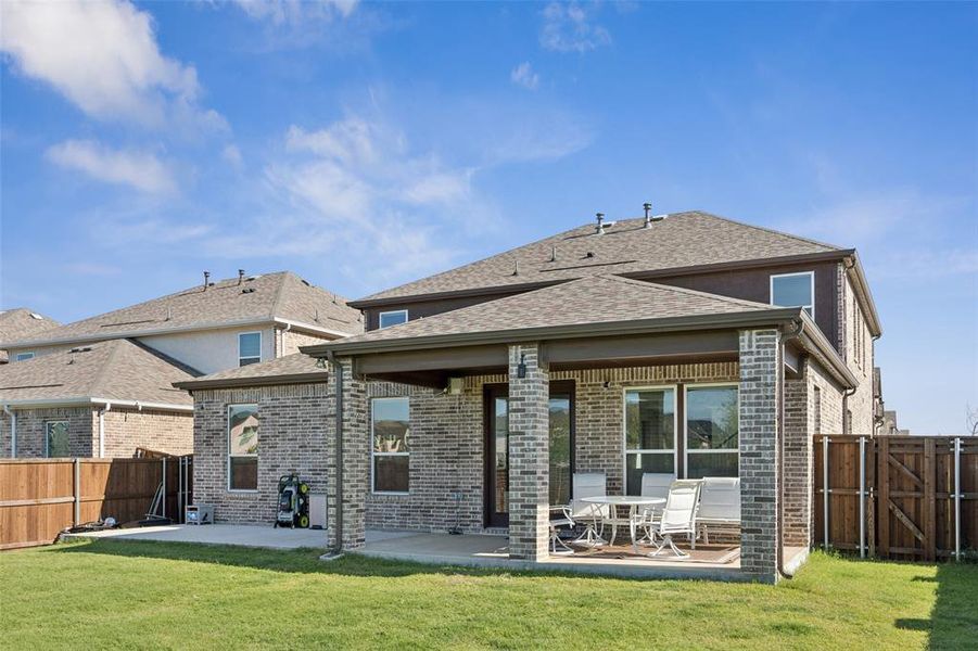 Exterior details and patio area of a home in , Celina (Image 4). Exterior details and patio area of a home in , Celina (Image 4).