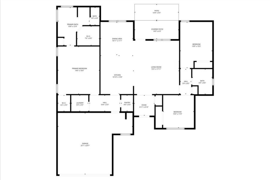 2D floor plan layout of this home in , Killeen, TX (Image 6).