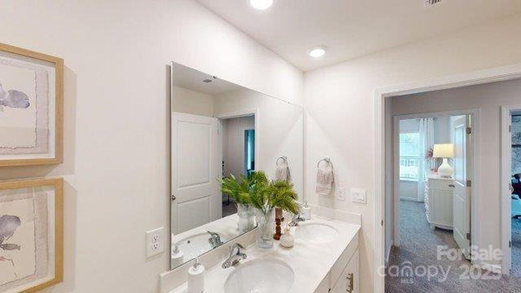 Furnished interior view inside a new home in Falls at Hickory, Hickory (Image 16).