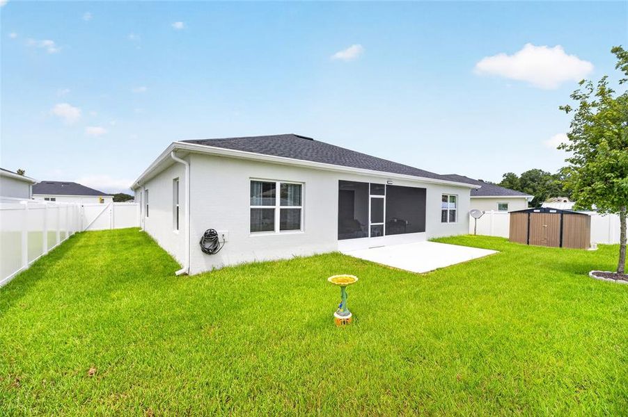 Exterior details and patio area of a home in , Ocala (Image 25).