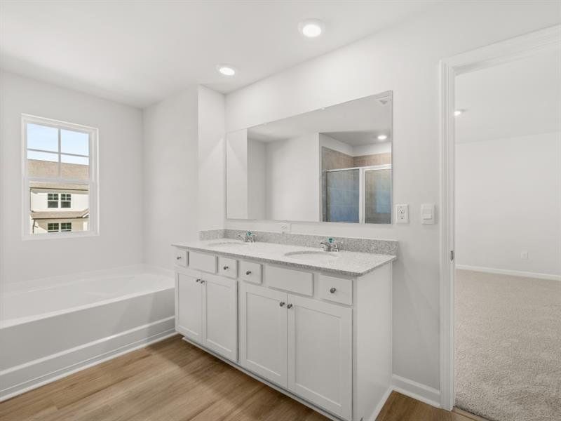 Furnished interior view inside a new home in Hamptons at Riverwood South, Dallas (Image 10).