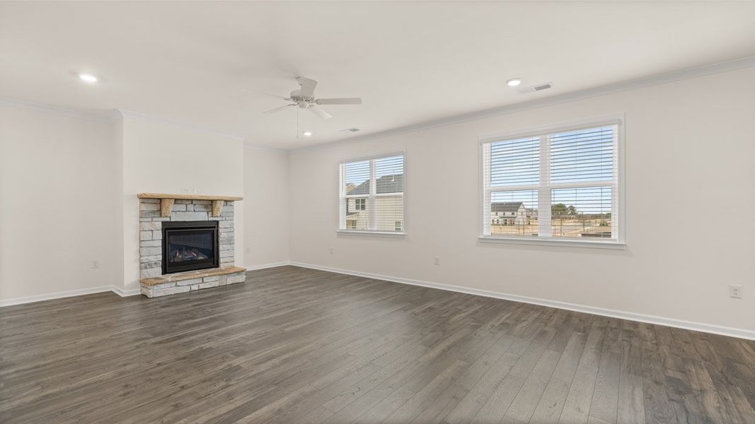 Spacious, unfurnished interior of a new home in The Gates at Pates Creek, Hampton (Image 31).