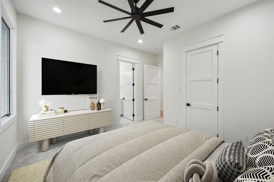 Virtual staged ensuite bedroom Virtual staged ensuite bedroom