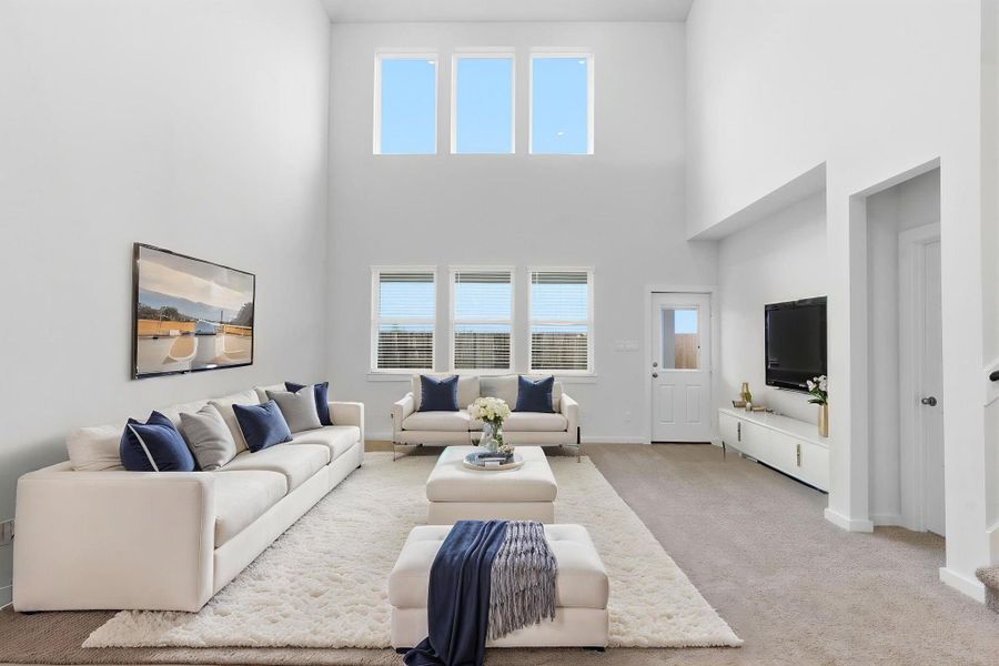 Furnished interior view inside a new home in , Iowa Colony (Image 5).