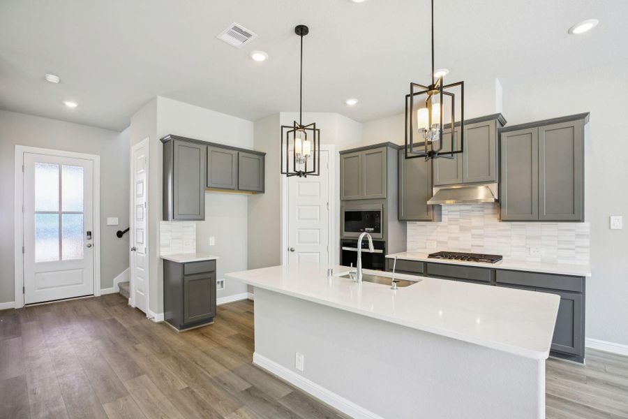 Furnished interior view inside a new home in Kemah Crossing - Luxe Series, Kemah (Image 11). Furnished interior view inside a new home in Kemah Crossing - Luxe Series, Kemah (Image 11).