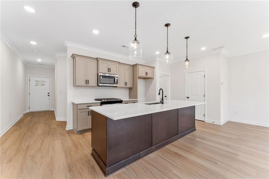 Furnished interior view inside a new home in River Walk Place, Lawrenceville (Image 7).
