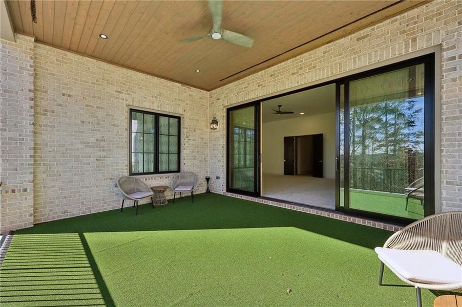 Exterior details and patio area of a home in , Suwanee (Image 35).
