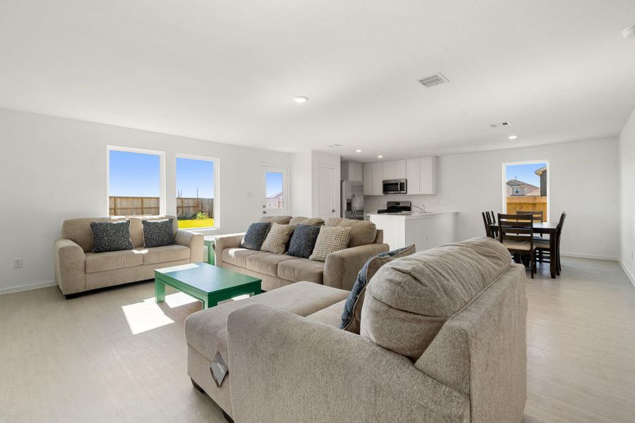 Furnished interior view inside a new home in Emberly: Cottage Collection, Beasley (Image 11).