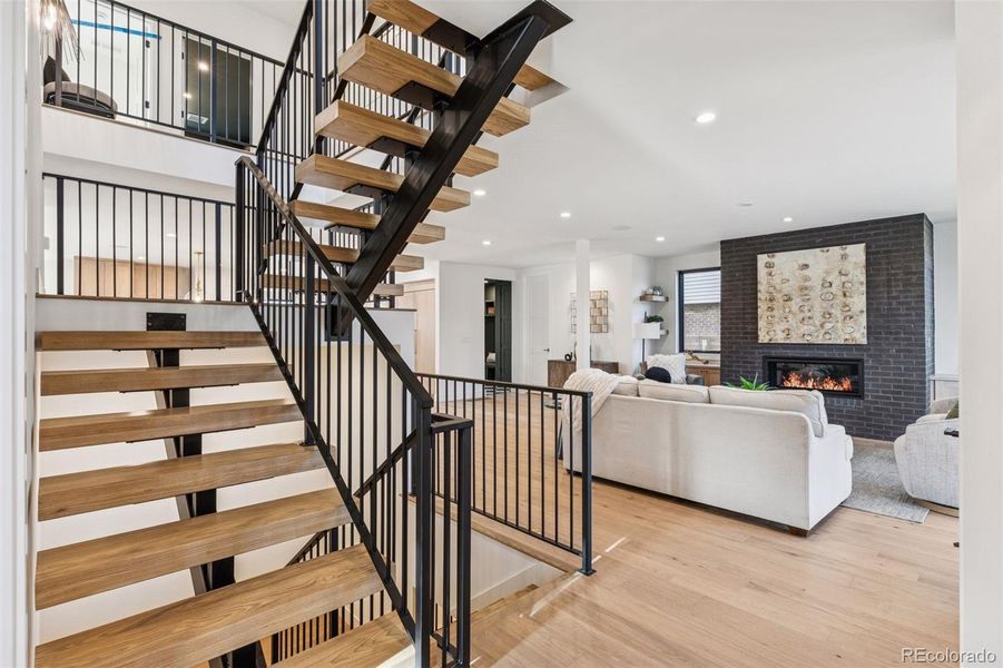 Furnished interior view inside a new home in , Denver (Image 10).