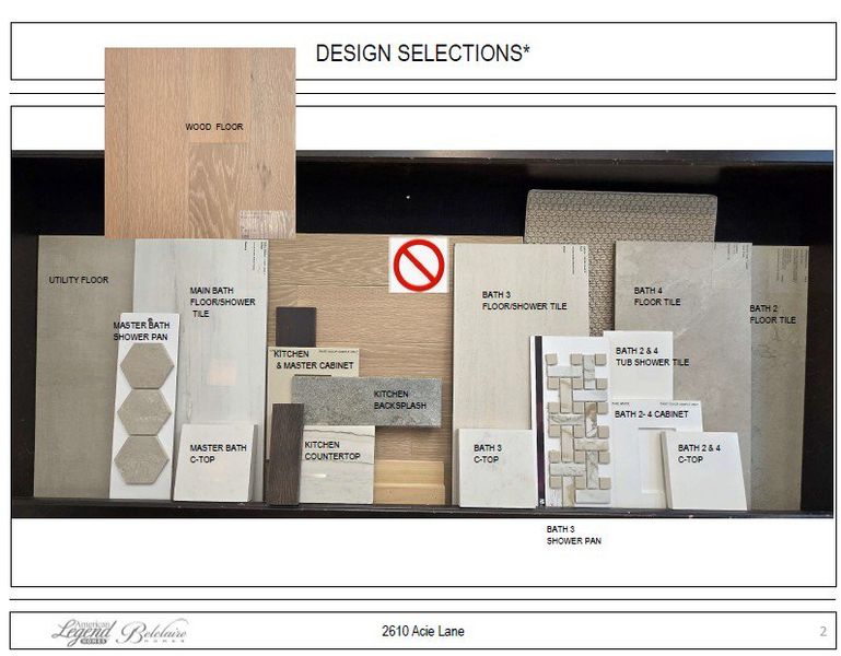 Representative photo of design selections for 2610 Acie Representative photo of design selections for 2610 Acie