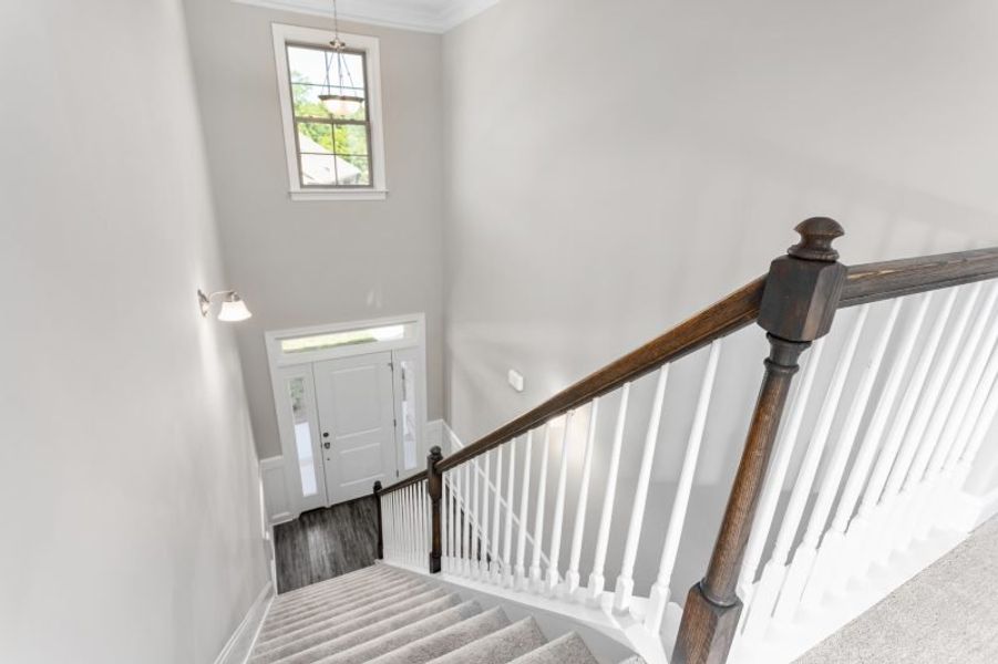 Representative unfurnished interior of a home built from the Greenwich by Keystone Homes NC in Northborough, Colfax (Image 65). Representative unfurnished interior of a home built from the Greenwich by Keystone Homes NC in Northborough, Colfax (Image 65).
