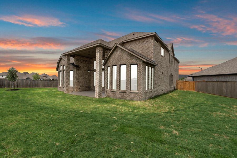 Exterior details and patio area of a home in Bridgeland, Cypress (Image 4).