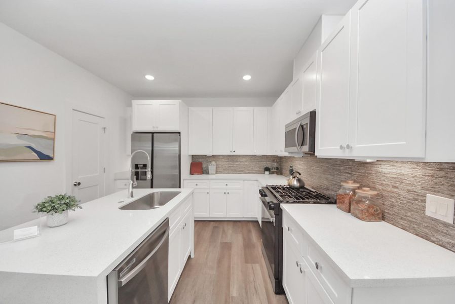 Furnished interior view inside a new home in Carver Landing, Houston (Image 9).