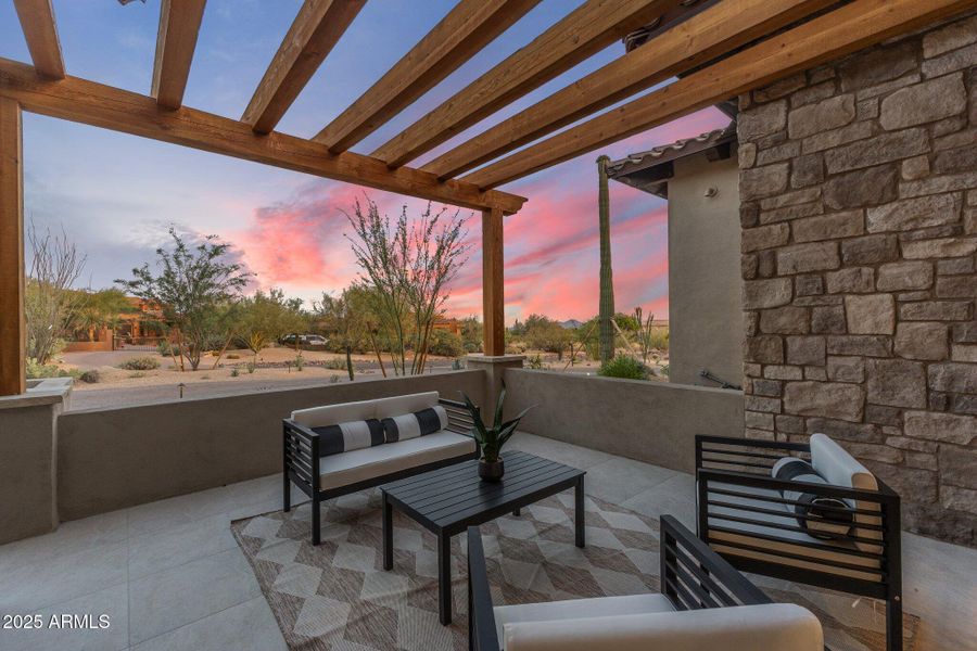 Twilight Front patio