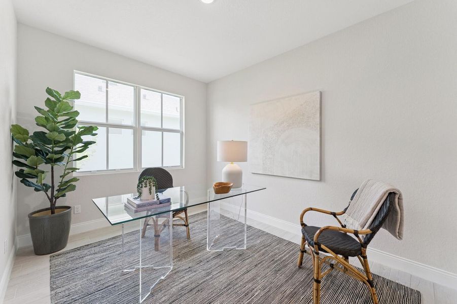 Furnished interior view inside a new home in , Port St. Lucie (Image 17).