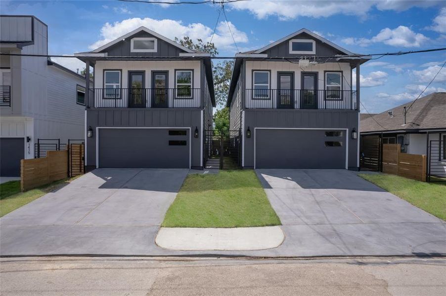Front exterior of a new home in , Houston, TX, highlighting curb appeal (Image 2). Front exterior of a new home in , Houston, TX, highlighting curb appeal (Image 2).
