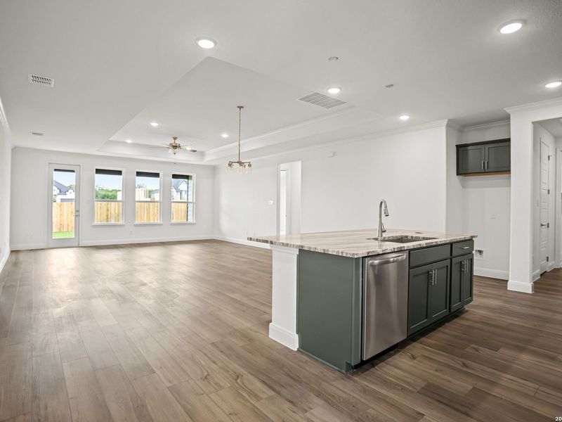 Spacious, unfurnished interior of a new home in The Reserve at Potranco Oaks, Castroville (Image 20).