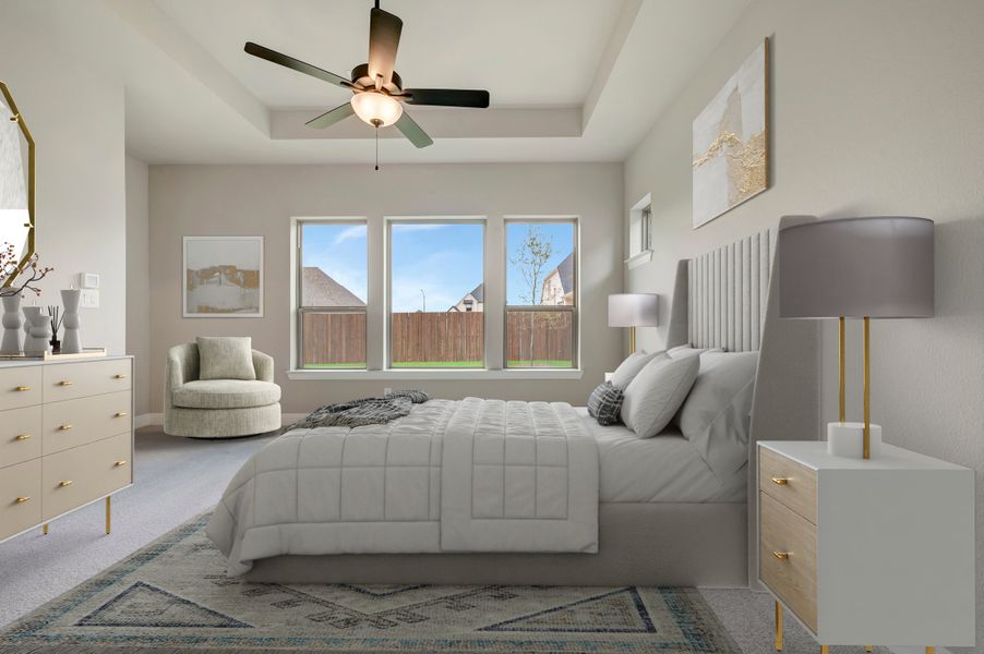 Furnished interior view inside a new home in Tavolo Park Cottages, Fort Worth (Image 6).