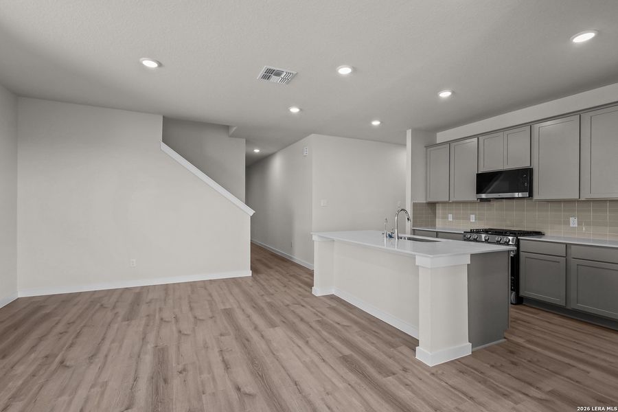 Furnished interior view inside a new home in Garden Grove, San Antonio (Image 11). Furnished interior view inside a new home in Garden Grove, San Antonio (Image 11).