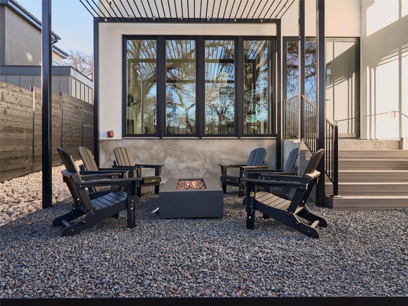 Exterior details and patio area of a home in , Austin (Image 22).