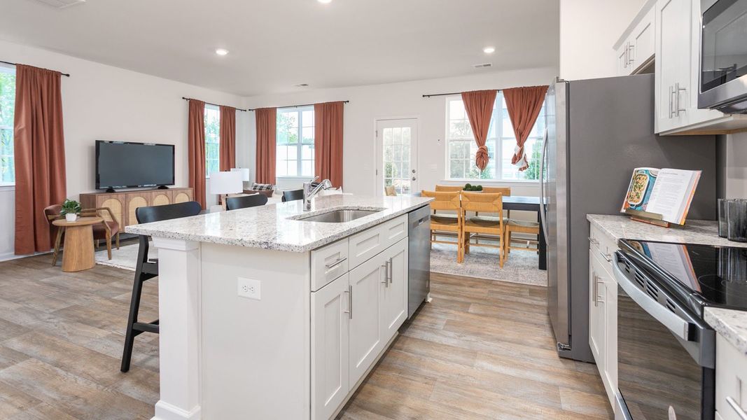 Furnished interior view inside a new home in Brightwood Farm, Whitsett (Image 11).