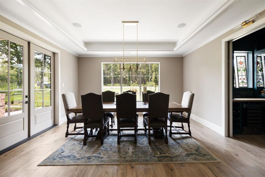 Formal dining room.