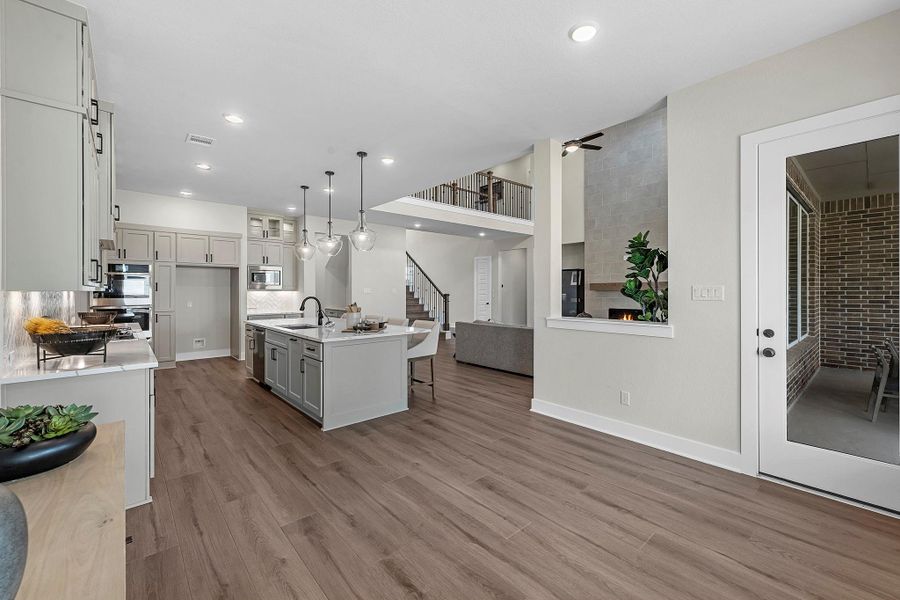 Furnished interior view inside a new home in Bridgeland, Cypress (Image 8).