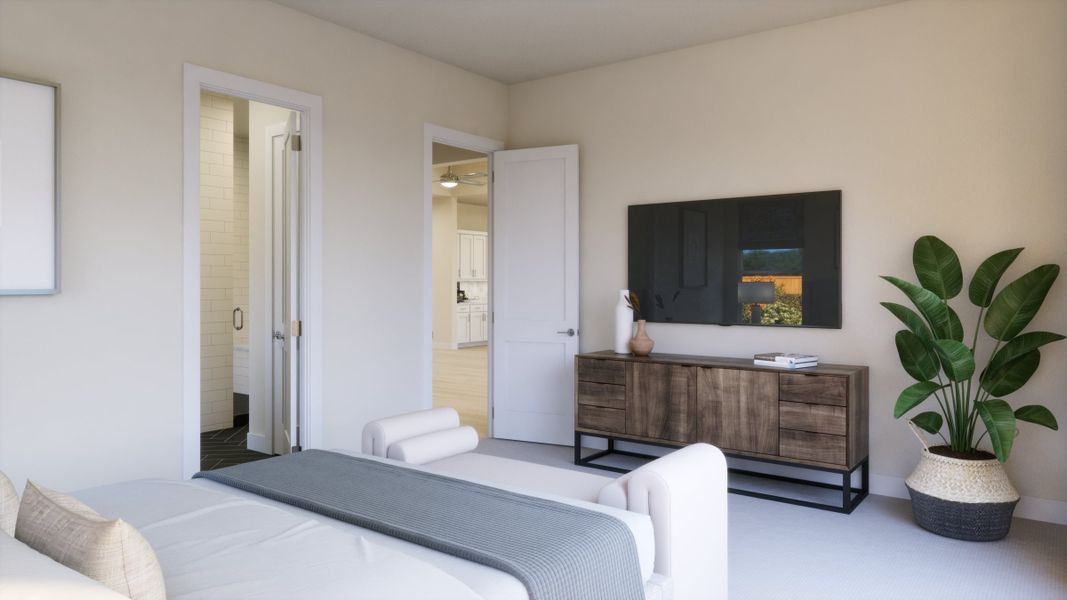Representative furnished interior of a home built from the 5052 by Risewell Homes in Freedom at Anthem, Kyle (Image 10).
