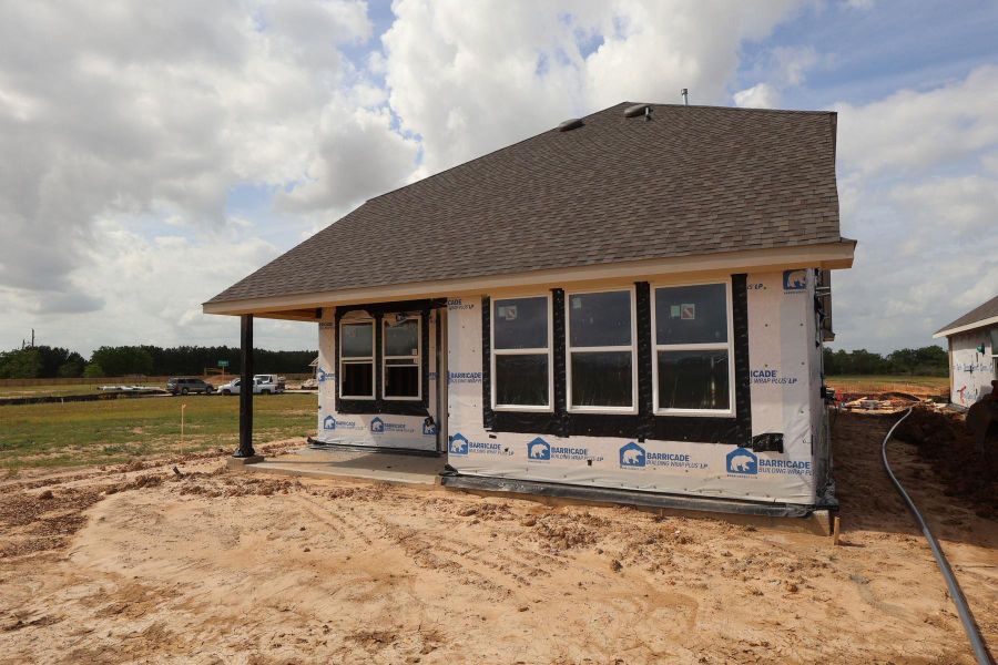 Backyard with covered patio - still under construction! Backyard with covered patio - still under construction!