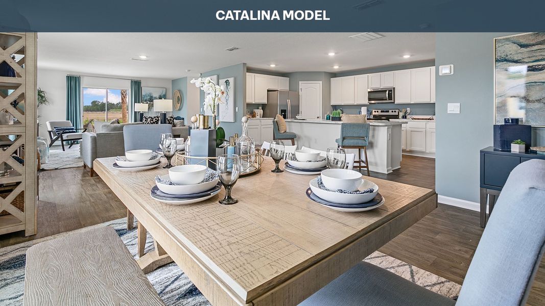 Representative furnished interior of a home built from the Catalina by D.R. Horton in Copes Landing, Jacksonville (Image 8). Representative furnished interior of a home built from the Catalina by D.R. Horton in Copes Landing, Jacksonville (Image 8).