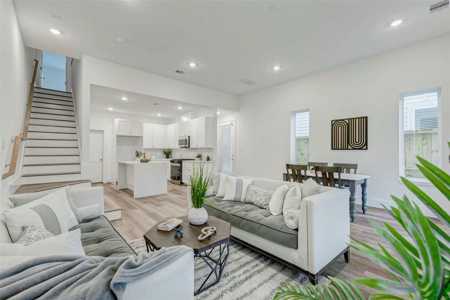 Furnished interior view inside a new home in , Houston (Image 4). Furnished interior view inside a new home in , Houston (Image 4).