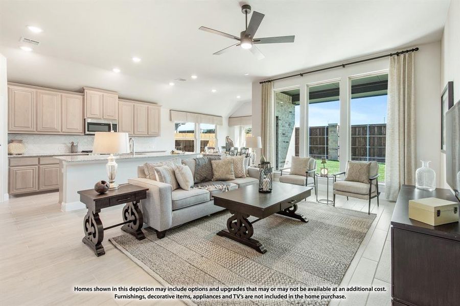 Furnished interior view inside a new home in Hunters Ridge, Crowley (Image 13).
